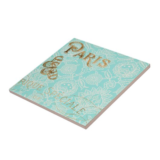  Paris Gold Design Tegeltje (Zijkant)