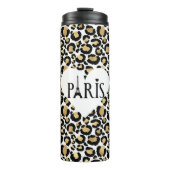 Paris Gold Leopard Thermosbeker (Voorkant)