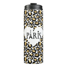 Paris Gold Leopard Thermosbeker