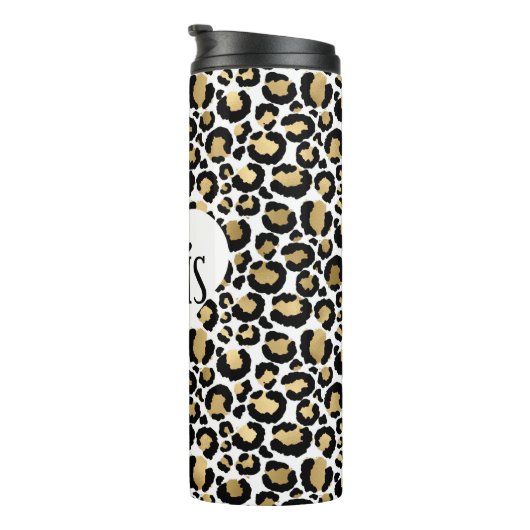 Paris Gold Leopard Thermosbeker (Geroteerd rechts)