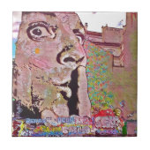 Paris graffiti Pomipidou Museum Tegeltje (Voorkant)