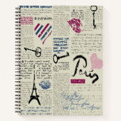 Paris grafische elementen notitieboek (Voorkant)