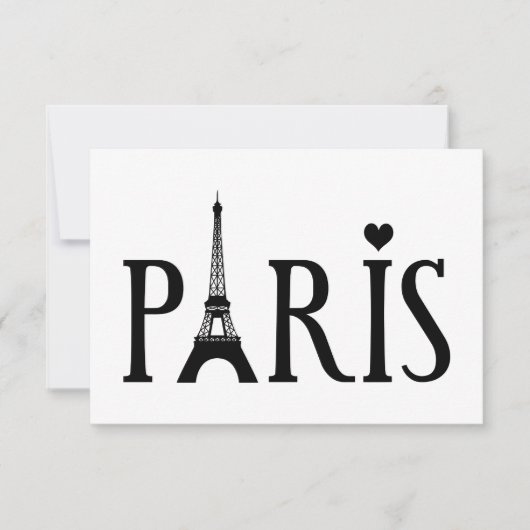 Paris Graphic Art Wenskaart Kaart (Voorkant)