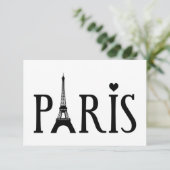 Paris Graphic Art Wenskaart Kaart (Staand voorkant)