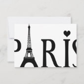 Paris Graphic Art Wenskaart Kaart (Achterkant)