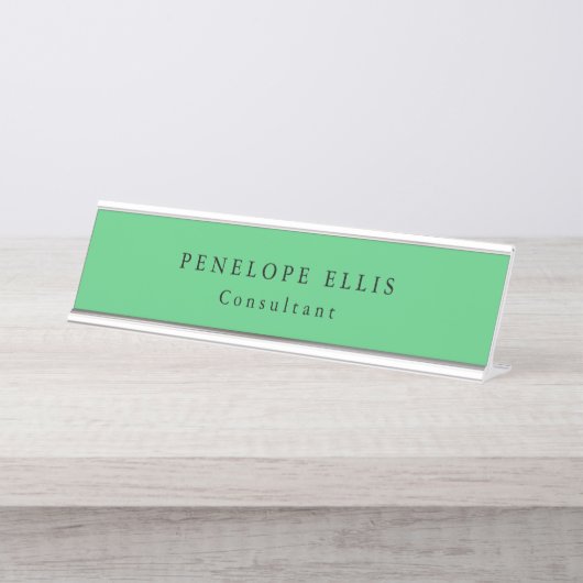 Paris Green Unique Original Professional Bureau Naambordje (Voorkant)