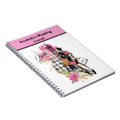 Paris Harlequin Shopping Girl Notitieboek (Rechterzijde)