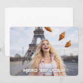 PARIS - HARTELIJK DANK BEDANKKAART (Voorkant / Achterkant)