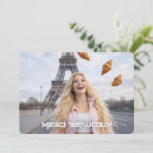 PARIS - HARTELIJK DANK BEDANKKAART (Staand voorkant)
