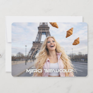 PARIS - HARTELIJK DANK BEDANKKAART