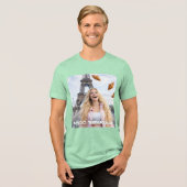 PARIS - HARTELIJK DANK Tri-Blend SHIRT (Voorkant volledig)