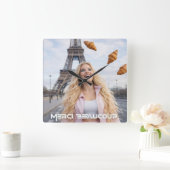 PARIS - HARTELIJK DANK VIERKANTE KLOK (Huis)
