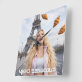 PARIS - HARTELIJK DANK VIERKANTE KLOK (Hoek)