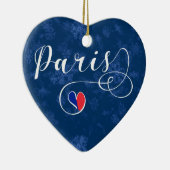 Paris Heart, Ornament met kerstbomen, Frankrijk (Rechts)