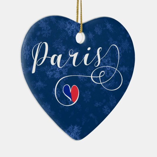 Paris Heart, Ornament met kerstbomen, Frankrijk (Rechts)