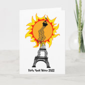 Paris Heat Wave 2022 Kaart (Voorkant)