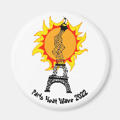 Paris Heat Wave 2022 Magnet (Voorkant)