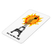 Paris Heat Wave 2022 Magnet Magneet (Linkerzijde)