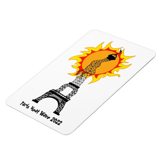 Paris Heat Wave 2022 Magnet Magneet (Linkerzijde)