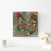 Paris Hen Clock Vierkante Klok (Huis)