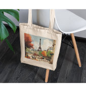 Paris Herfst Vintage Markt Mode Tote Bag