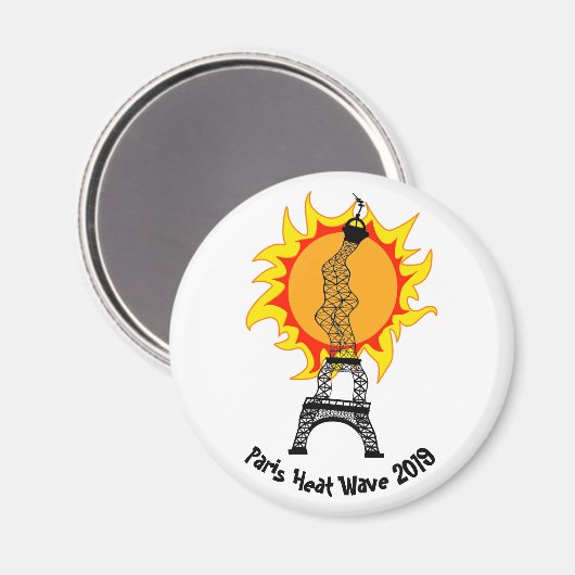 Paris hittegolf 2019 magneet (Voorkant / Achterkant)