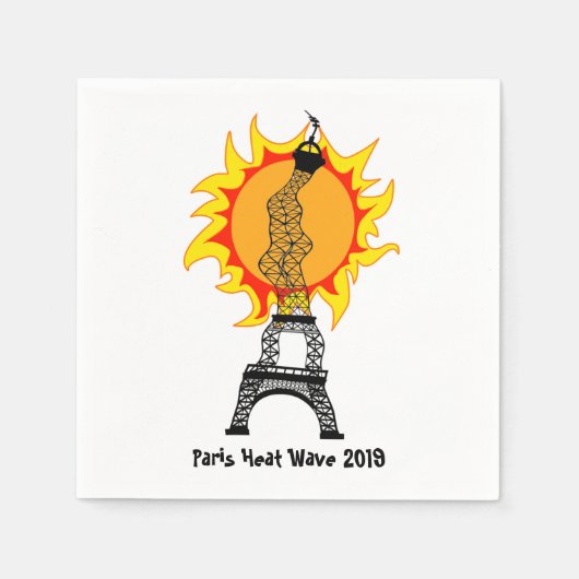 Paris hittegolf 2019 servet (Voorkant)