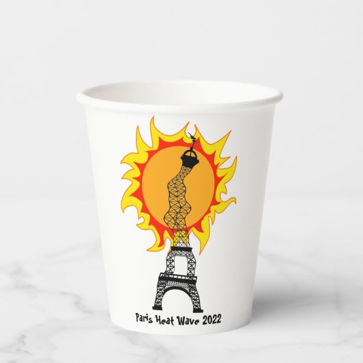 Paris hittegolf 2022 papieren bekers (Voorkant)