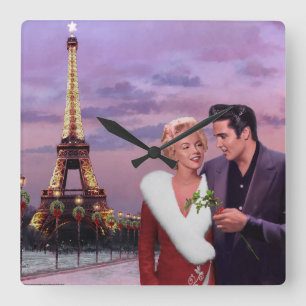 Paris Holiday Vierkante Klok