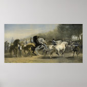 Paris Horse Market 1855 Poster (Voorkant)