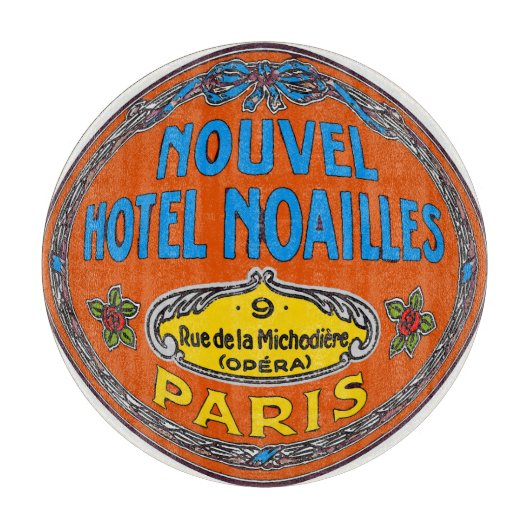 Paris Hotel, bewerk tekst snijvlak Snijplank (Voorkant)