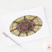Paris Hotel Ceiling in Las Vegas Ovale Sticker (Envelop)