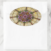 Paris Hotel Ceiling in Las Vegas Ovale Sticker (Tas)