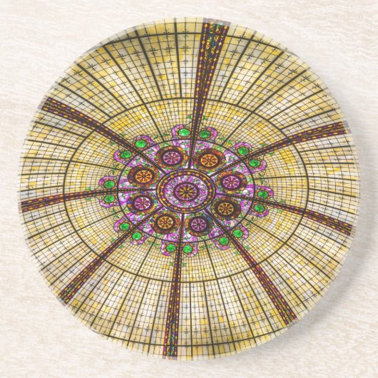 Paris Hotel Ceiling in Las Vegas Zandsteen Onderzetter (Voorkant)