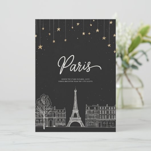 Paris I Flat Kaart (Staand voorkant)