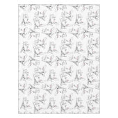 Paris I Love You Pattern Pink ID914 Tafelkleed (Voorkant)