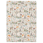 Paris Icons Chic Design Klembord (Achterkant)