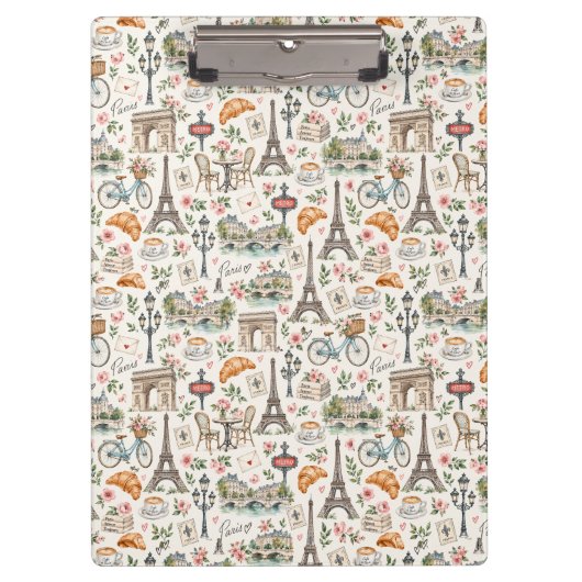 Paris Icons Chic Design Klembord (Voorkant)