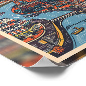 Paris Icons: het hart van de lichtstad Poster (Hoek)