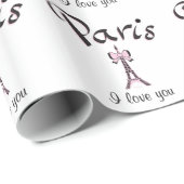 PARIS Ik hou van je Cadeaupapier (Rol Hoek)