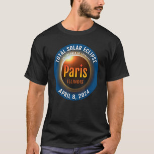 Paris Illinois IL Total Solar Eclipse 2024 3 T-shirt