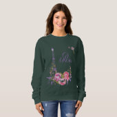 Paris in Bloom Midnight in Paris Floral Paris Roma Trui (Voorkant volledig)