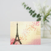 Paris in Love - Eiffel Tower Briefkaart (Staand voorkant)