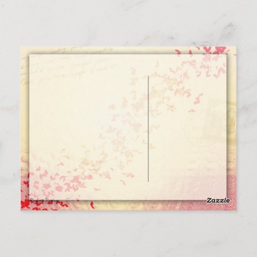 Paris in Love - Eiffel Tower Briefkaart (Achterkant)