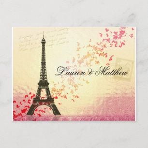 Paris in Love - Eiffel Tower Briefkaart