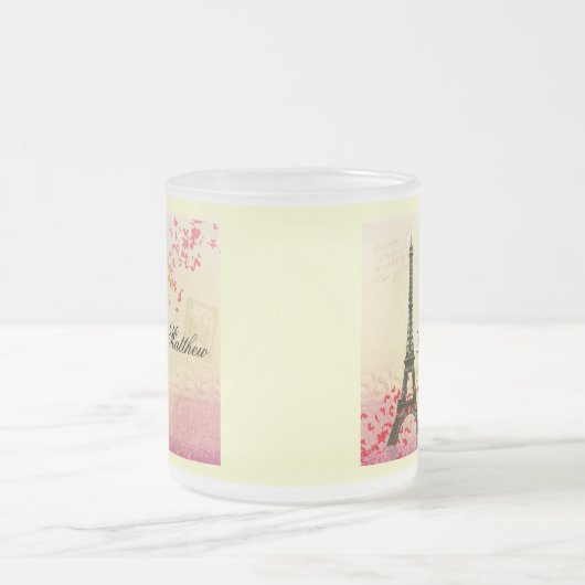 Paris in Love - Eiffel Tower Matglas Koffiemok (Center)