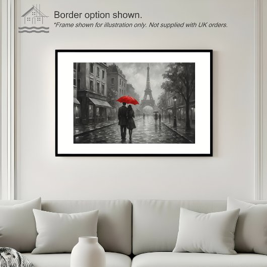 Paris in the Rain – Wall Art Print