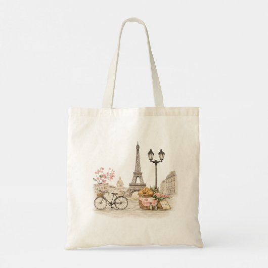 Paris Inspired French Tote Bag (Achterkant)