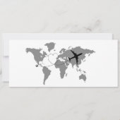 Paris instapass Save the Date ticket Kaart (Achterkant)