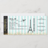 Paris Instapass Uitnodiging, Verjaardag, Bruiloft Kaart (Voorkant)